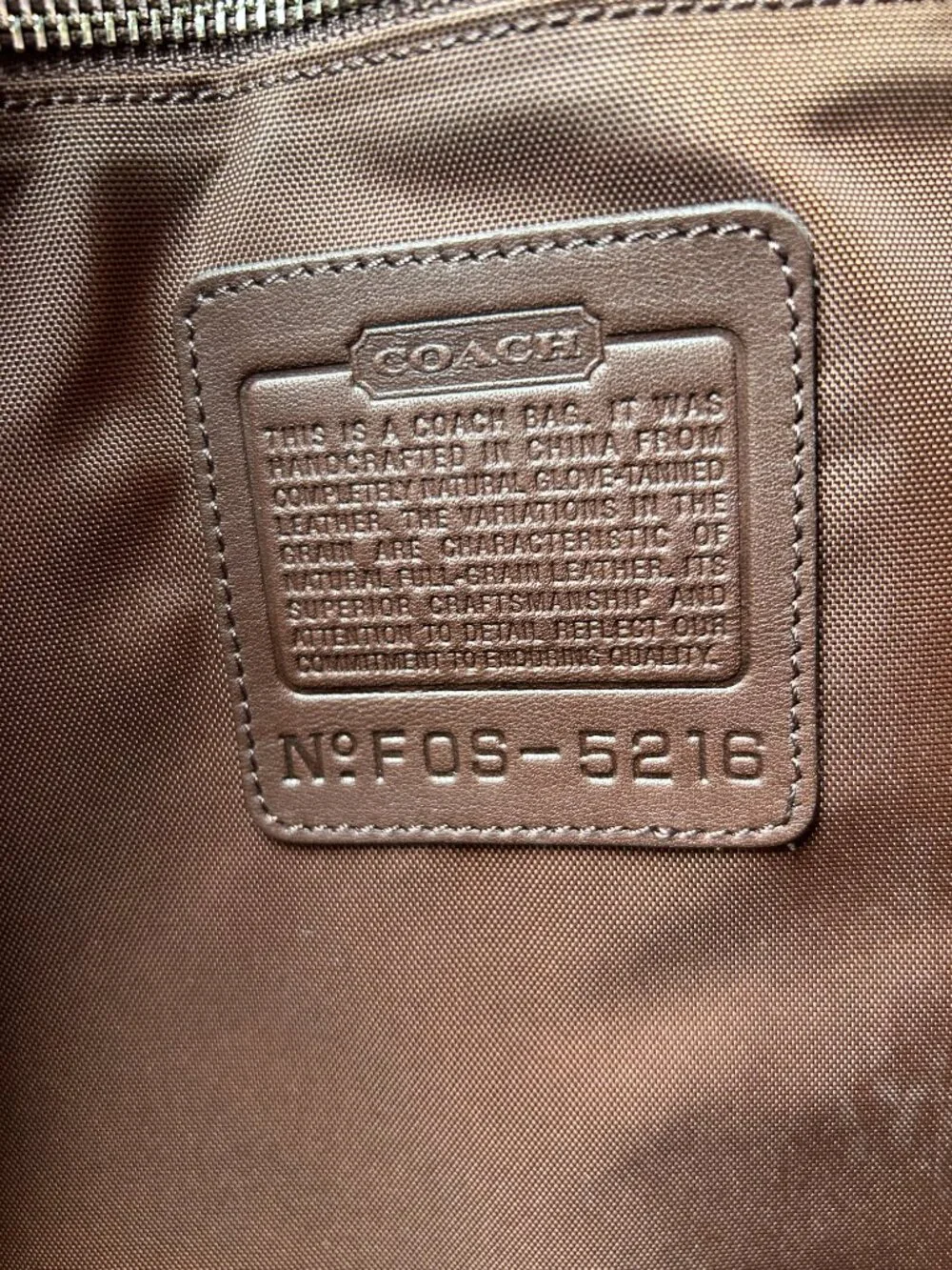 Vintage Coach 5216 Brown Leather Legacy Messenger Briefcase Bag